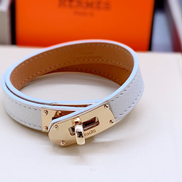 HM Kelly Double Tour Pink Gold Bracelet