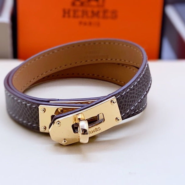 HM Kelly Double Tour Pink Gold Bracelet