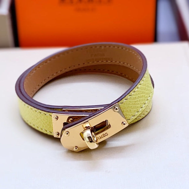 HM Kelly Double Tour Pink Gold Bracelet