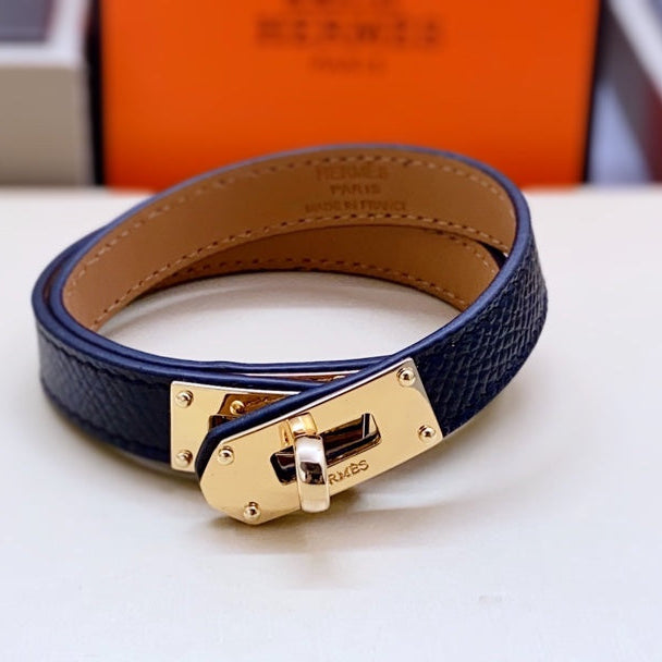HM Kelly Double Tour Pink Gold Bracelet