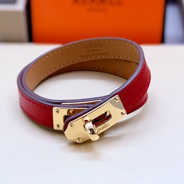 HM Kelly Double Tour Pink Gold Bracelet